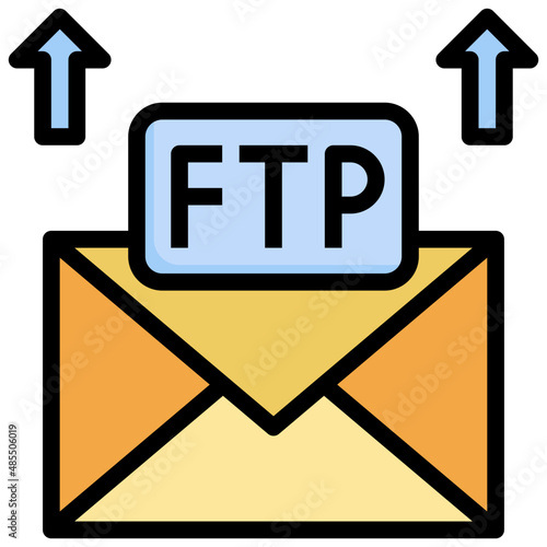 MAIL filled outline icon,linear,outline,graphic,illustration