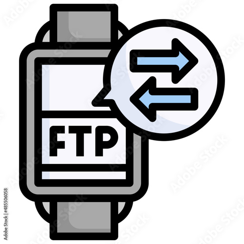 SMARTWATCH filled outline icon,linear,outline,graphic,illustration