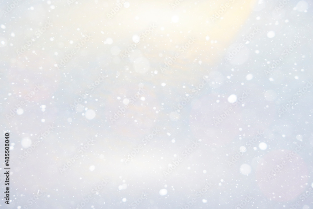 Abstract blue snowflake background. Christmas, New Year background, luminous design, copy space. High quality photo