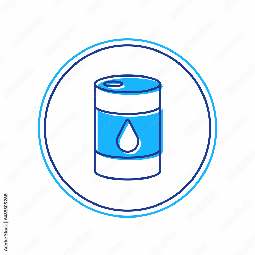 Filled outline Barrel oil icon isolated on white background. Vector Filled outline Barrel oil icon isolated on white background. Vector