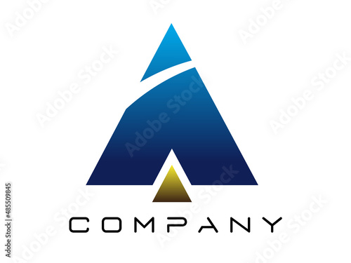 vector letter A logo.