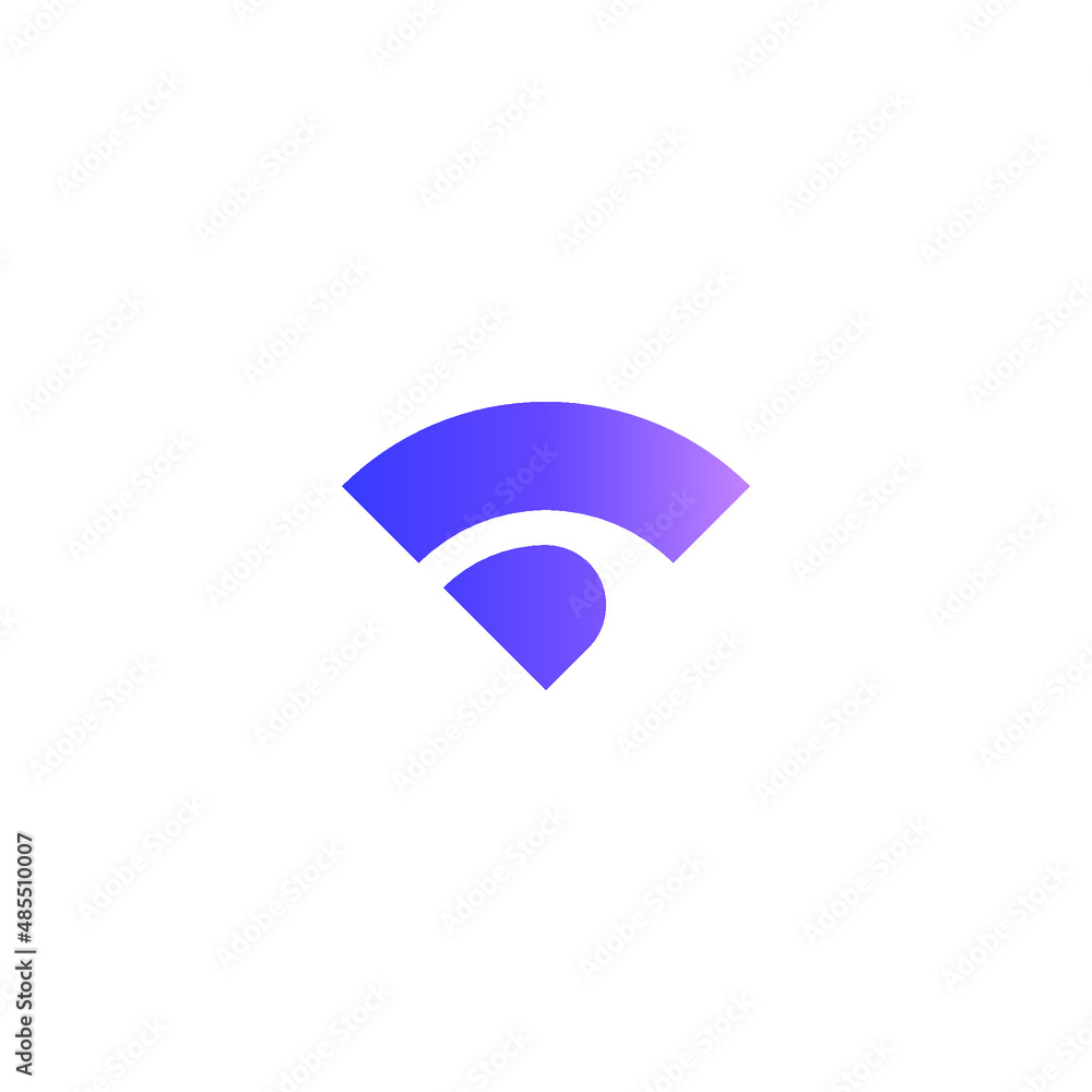T letter with Signal Wifi Wave Logo Vector Design T letter with Signal Wifi Wave Logo Vector Design