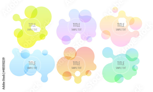 綺麗なグラデーションのタイトルフレーム