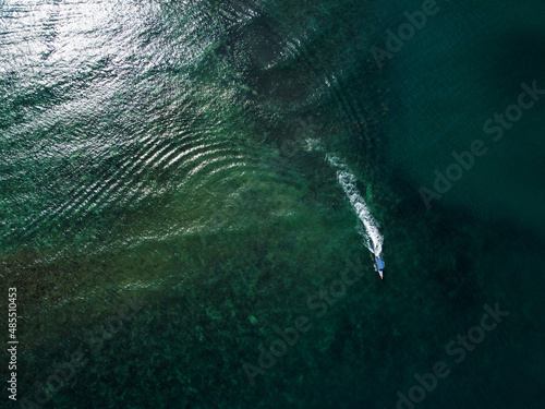 Boat in the water, Koh Phangan, Thailand 