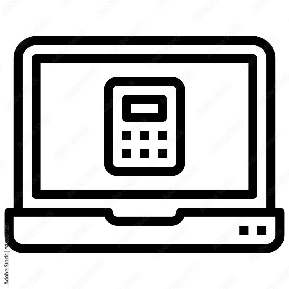 CALCULATOR line icon,linear,outline,graphic,illustration CALCULATOR line icon,linear,outline,graphic,illustration