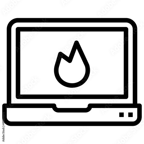 FIRE line icon,linear,,graphic,illustration