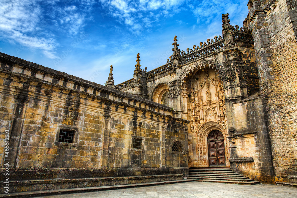 Entrance of the Round Templar Church of the Convent of Christ, Tomar, Portugal