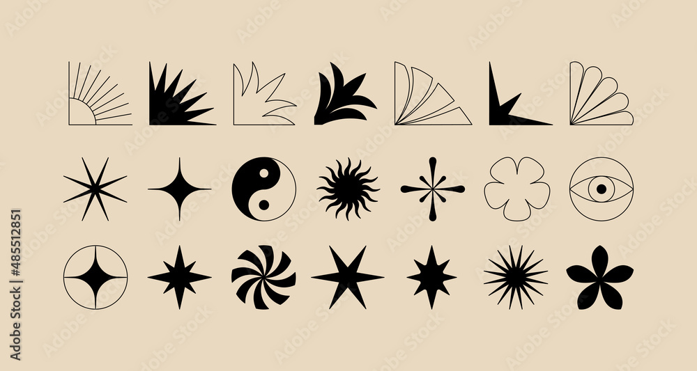 Vector illustration in simple linear style - logo design template and ...