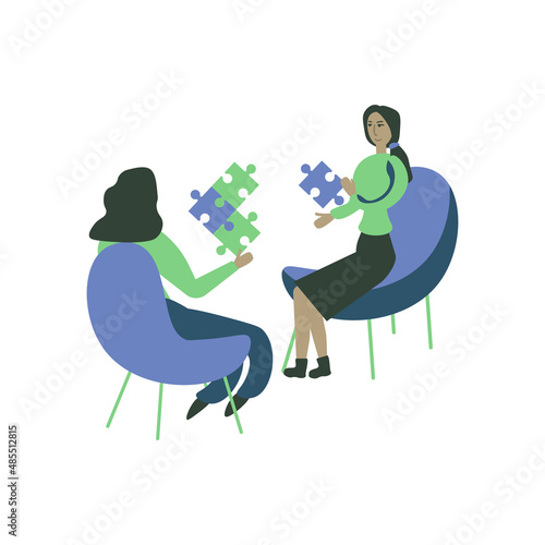 Counselling psychologist illustration