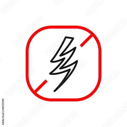 Anti static icon design isolated on white background