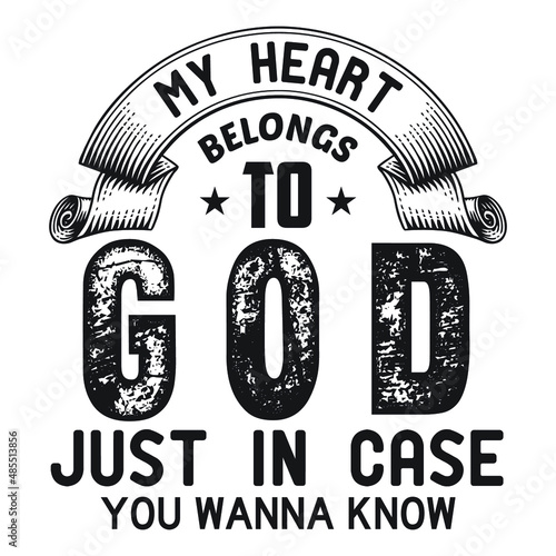 To god T-shirt design