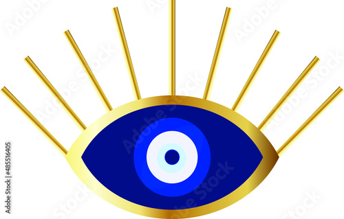 evil eye vector illustration. evil eye image.