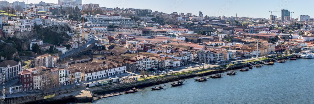Panorama de Porto Villa Nova de Gaia depuis le Pont Dom-Luís I