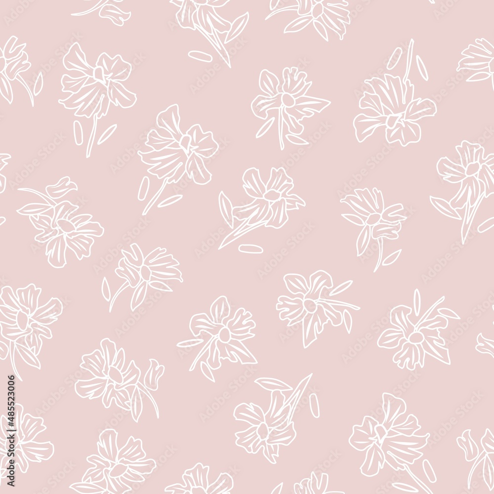 Obraz premium Floral Seamless Pattern Design Background