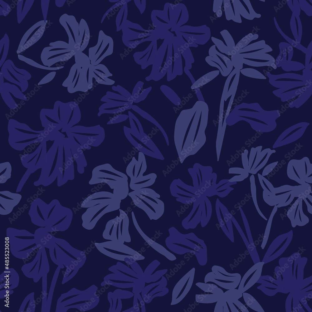 Floral Seamless Pattern Design Background Floral Seamless Pattern Design Background