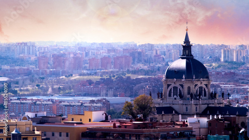 Madrid cityscape as seen from above