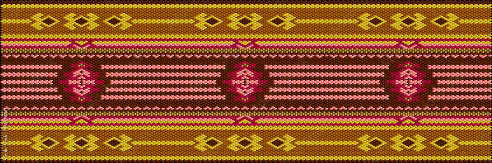Traditional ethnic ornament, tracery, pattern for use on fabric, tile, ceramic and other interior details. Traditional ethnic ornament, tracery, pattern for use on fabric, tile, ceramic and other interior details.
