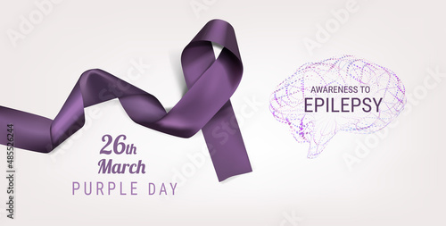 Purple day for Awareness to World Epilepsy Day on the 26th of March.