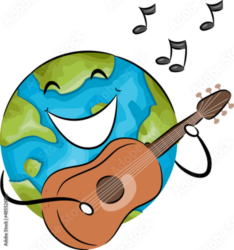Mascot Earth Song Guitar Mu...