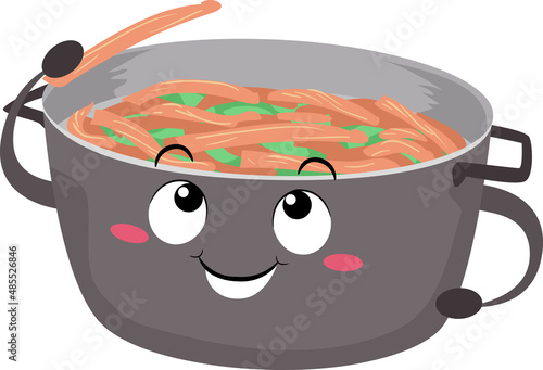 Mascot Prepare Ayahuasca Illustration