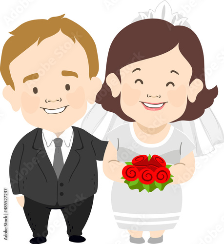 Couple Wedding Dwarfism Bri...