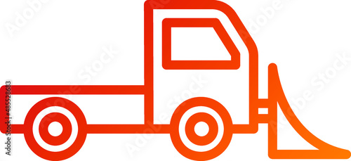 Vector Design Snowplow Icon Style