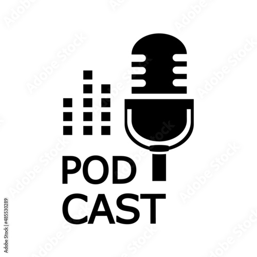 The microphone iconbroadcast podcast