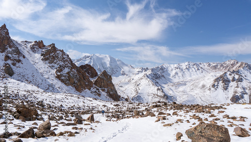 Mountain kingdom of snow, ice and rocks