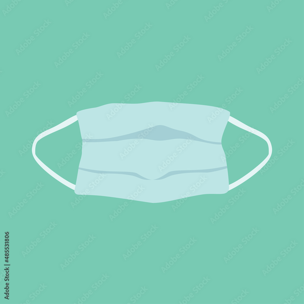 Surgical mask with rubber ear straps Surgical mask with rubber ear straps