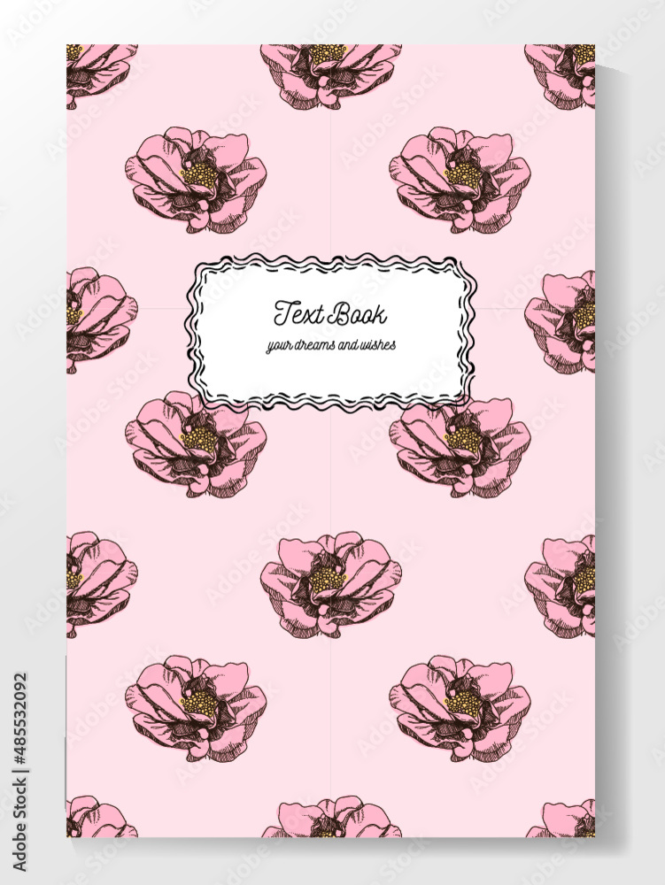 Naklejka premium seamless vintage flower background for invitations or cards