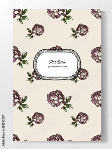 seamless vintage rose background for invitations or cards