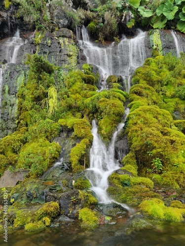 Waterfall, Kuril Islands, Sakhalin region