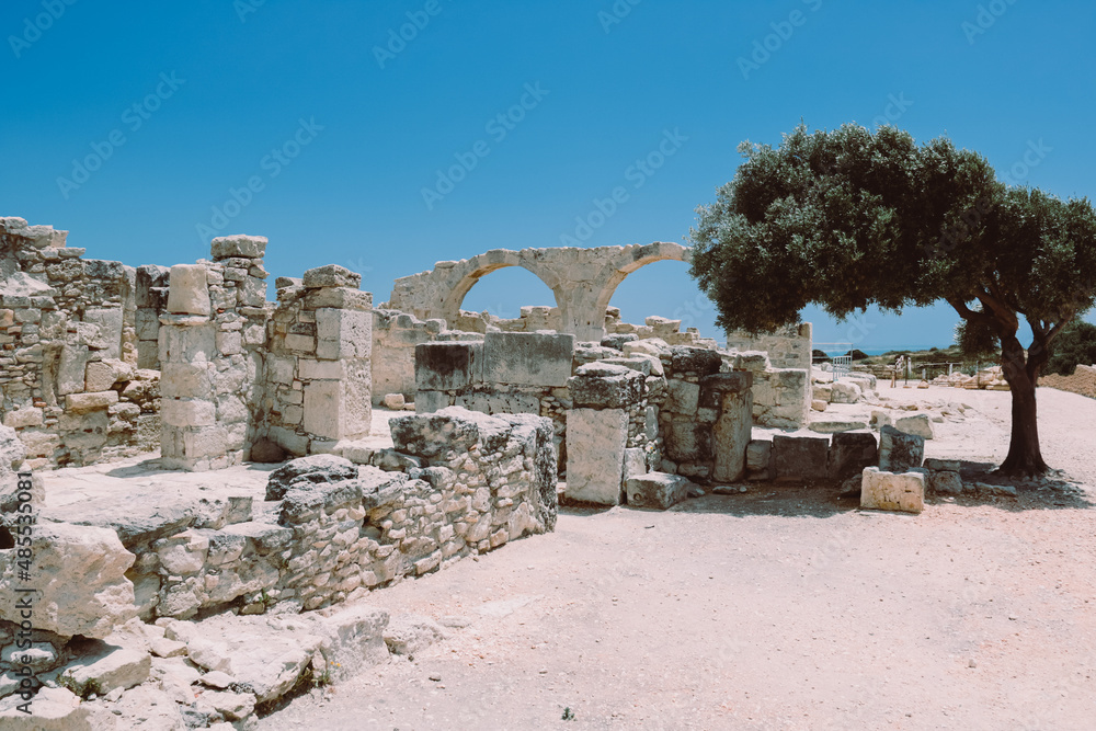 ruins in archaeological site of Kourion