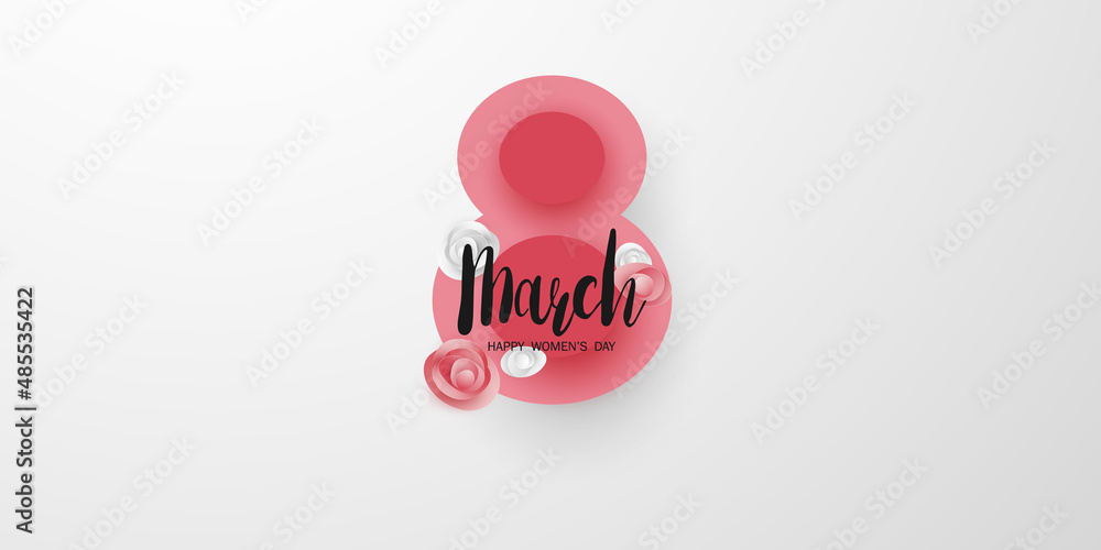 number 8 greeting card for march 8 banner for international women's day number 8 greeting card for march 8 banner for international women's day