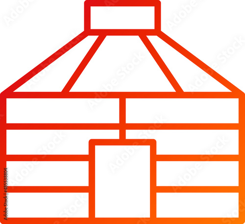 Vector Design Yurt Icon Style