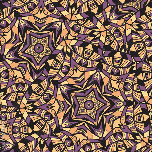 Seamless repeating oriental...