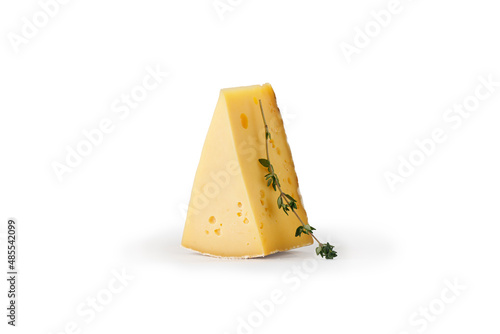 Fotografía Asiago cheese isolated