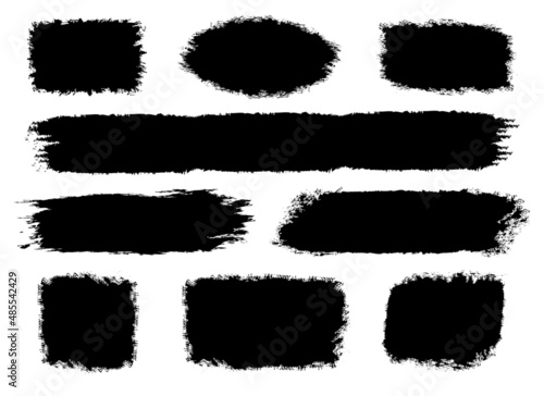 Brushstroke scratch shapes