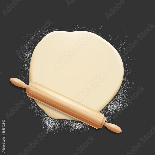 Dough wood roll