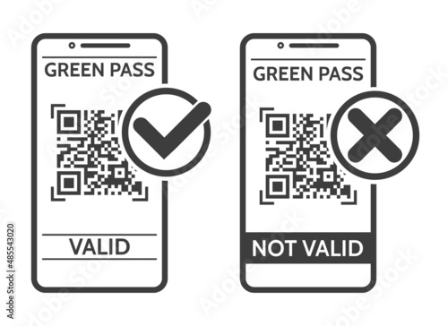 Vaccine qr icons