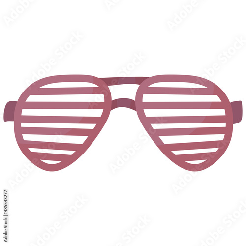 Sunglasses. Beach vacation accessories. Summer weekend. Vector illustration isolated on white background.