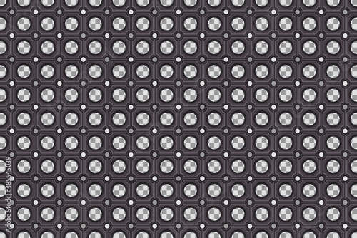 Black rubber indoor floor mat seamless pattern