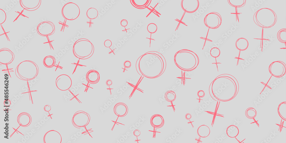 March 8 th - International womens rights day design slide
