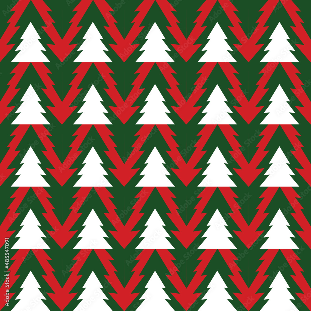 Vector seamless love symbol pattern, with stylish tree Vector seamless love symbol pattern, with stylish tree