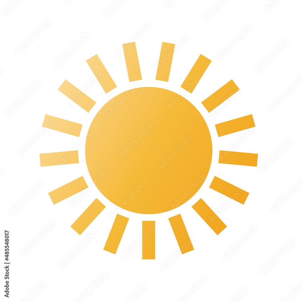 sun web icon - vector design element
