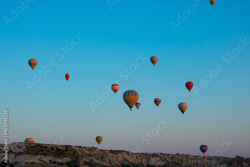 Cappadocia activities. Hot air balloons on the Cappadocia Sky in the morning