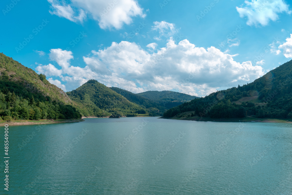 Several mountain and Uvac lake natural special natural reserve under the Serbia state's protection and habitat of griffon vultures