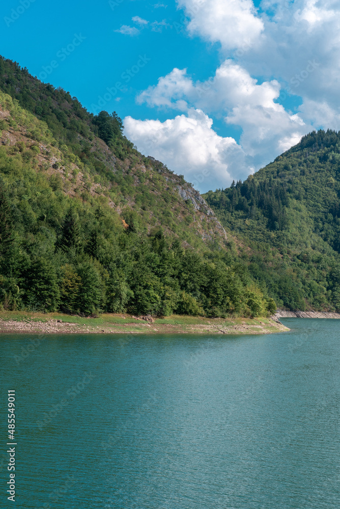Uvac lake natural special natural reserve under the Serbia state's protection and habitat of griffon vultures Uvac lake natural special natural reserve under the Serbia state's protection and habitat of griffon vultures