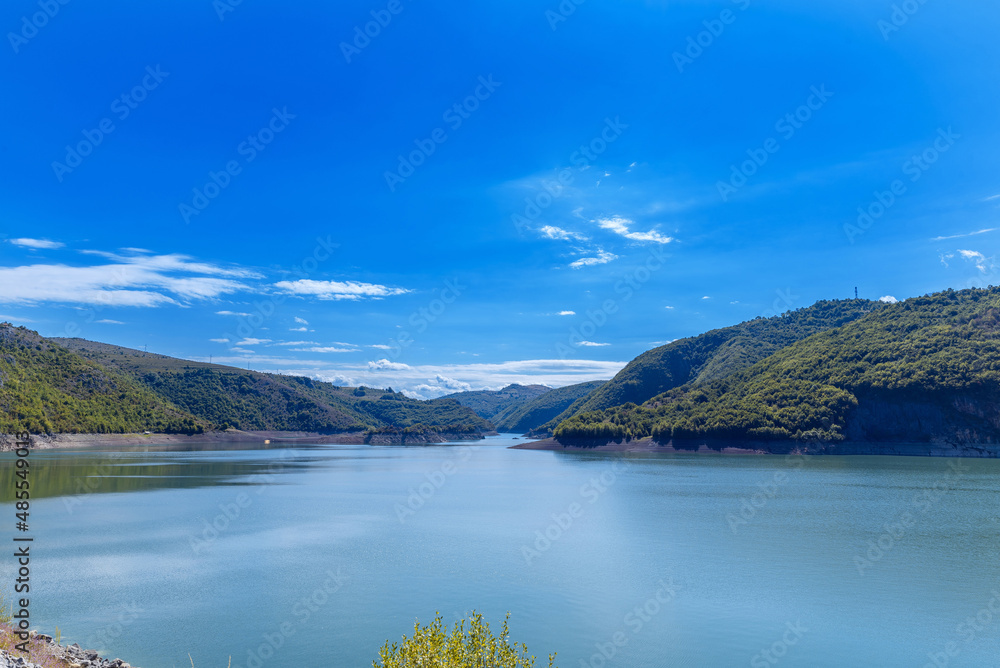 Uvac lake and river close special natural reserve under the Serbia state's protection and habitat of griffon vultures Uvac lake and river close special natural reserve under the Serbia state's protection and habitat of griffon vultures