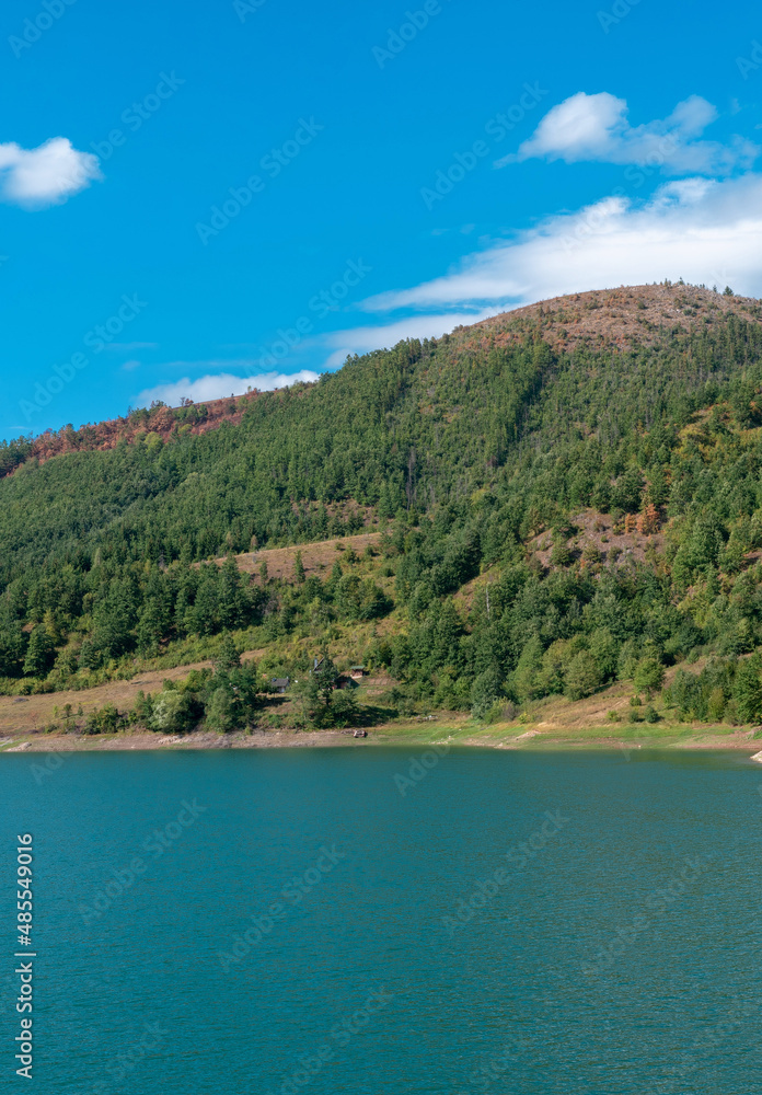 Uvac lake, special natural reserve under the Serbia state's protection and habitat of griffon vultures Uvac lake, special natural reserve under the Serbia state's protection and habitat of griffon vultures